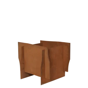 Lapel Planter - Square - Rust