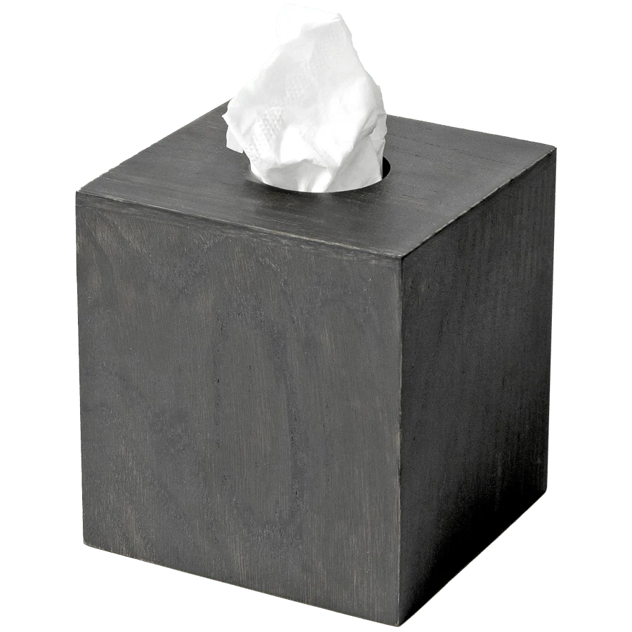 TISSUE BOX TERNING MEZZA MØRK EG