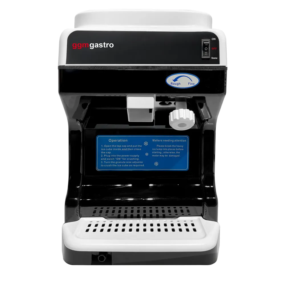 Bord-isknuser til flageis - 2 kg/min - Variable isstørrelse - Sort