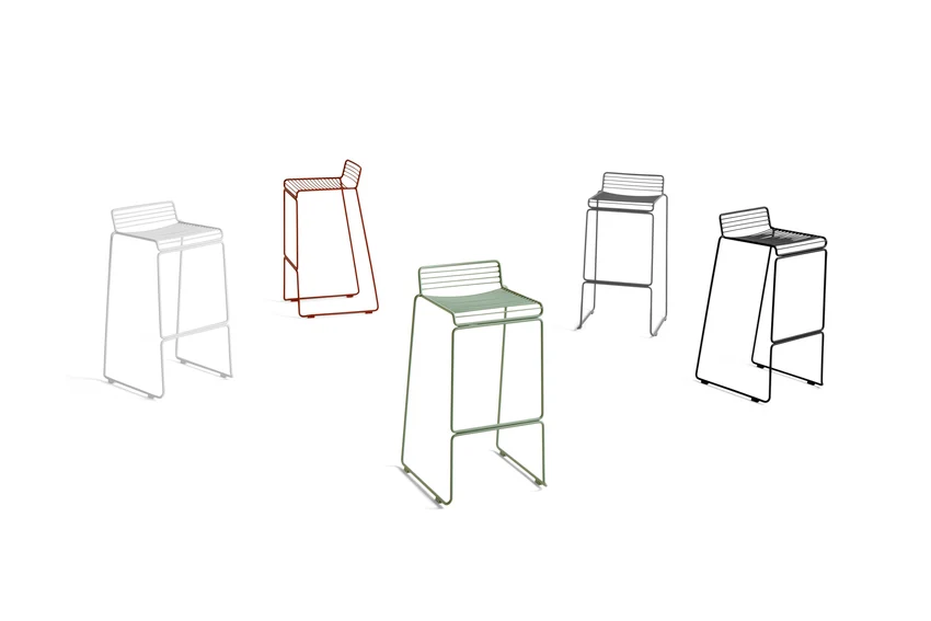 HEE Bar Stool Low - Farve: Asphalt Grey