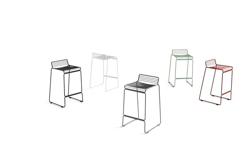 HEE Bar Stool Low - Farve: Rust Vintage Design