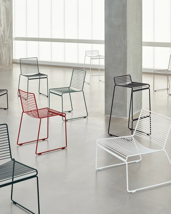 HEE Bar Stool Low - Farve: White Solid Oak Wood