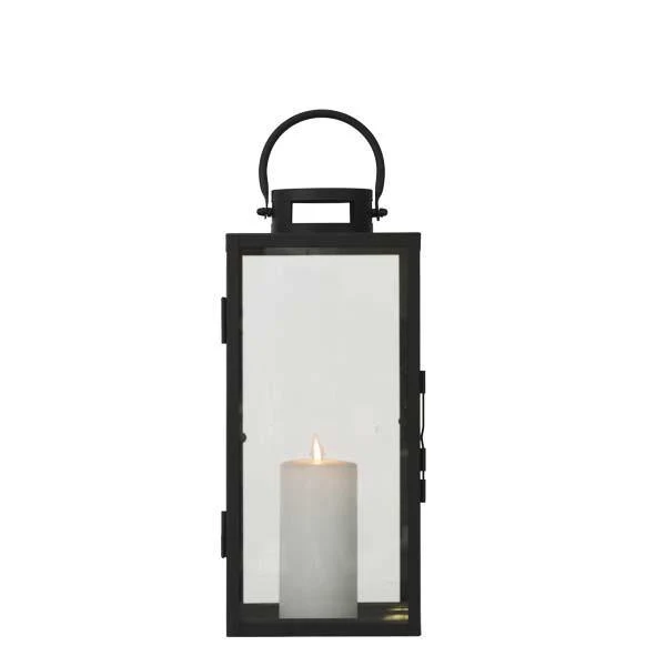 Lanterne, sort - H30 cm.