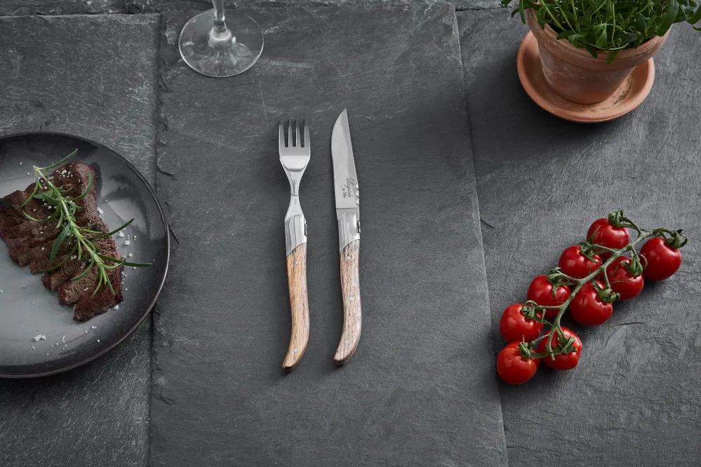 Laguiole Haws steakknive 6 stk. egetræ