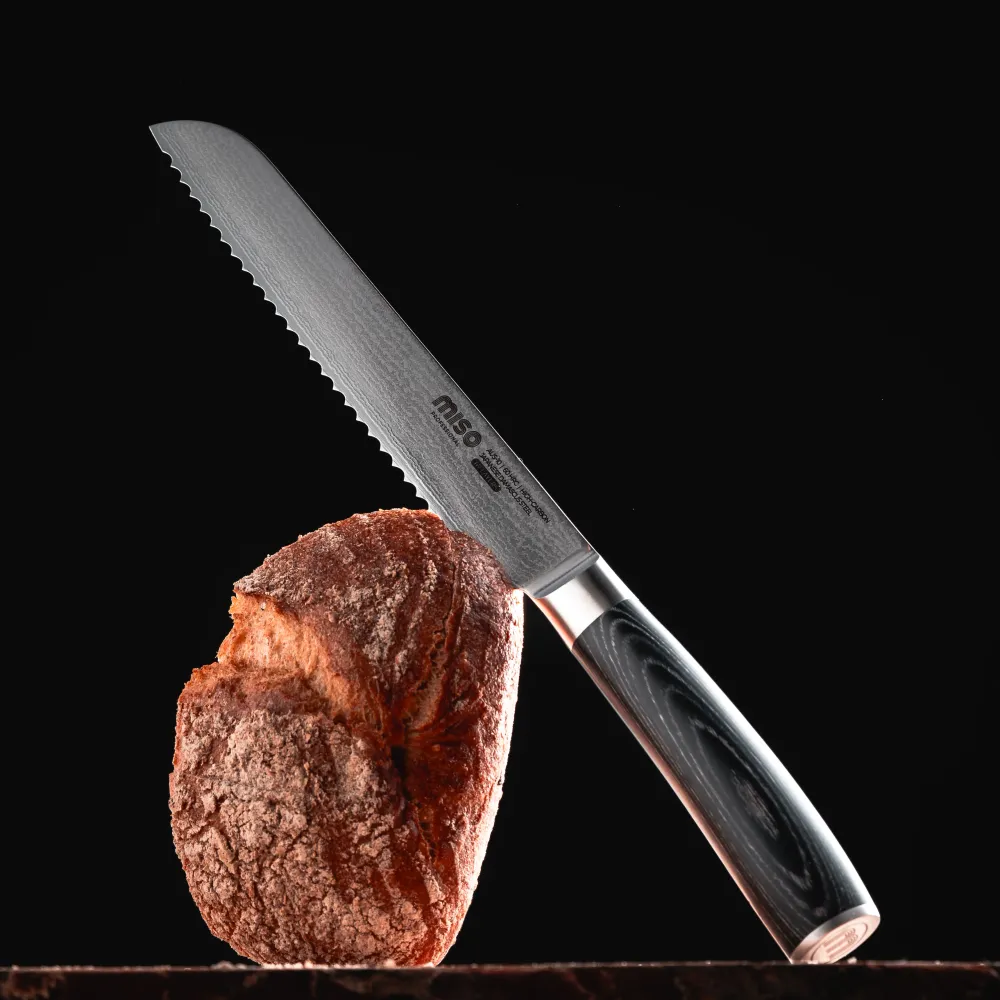 Miso Cookware - Damaskus Specialist Brødkniv - 20 cm / 8"