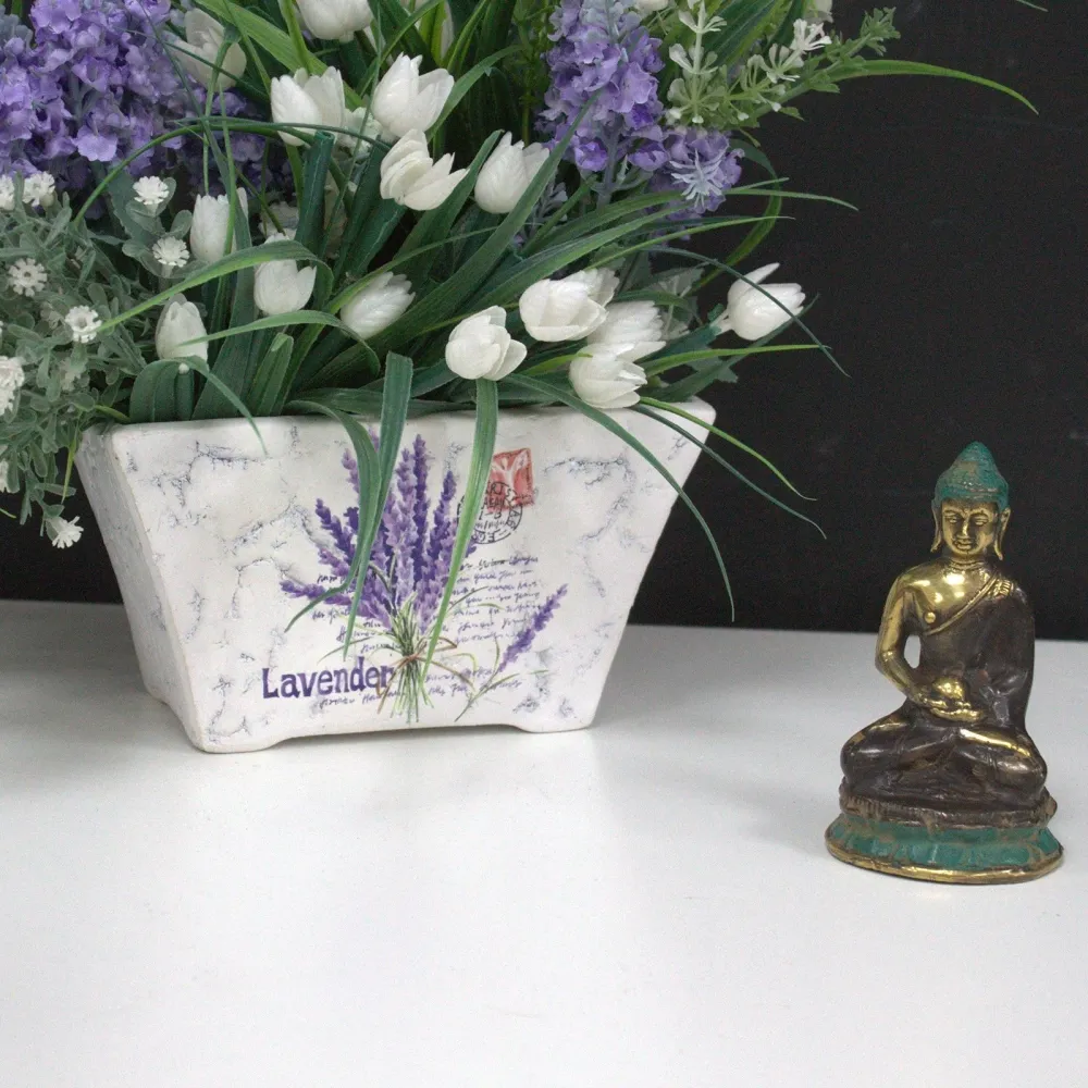 Mediterende Buddha Statue Mini Messing