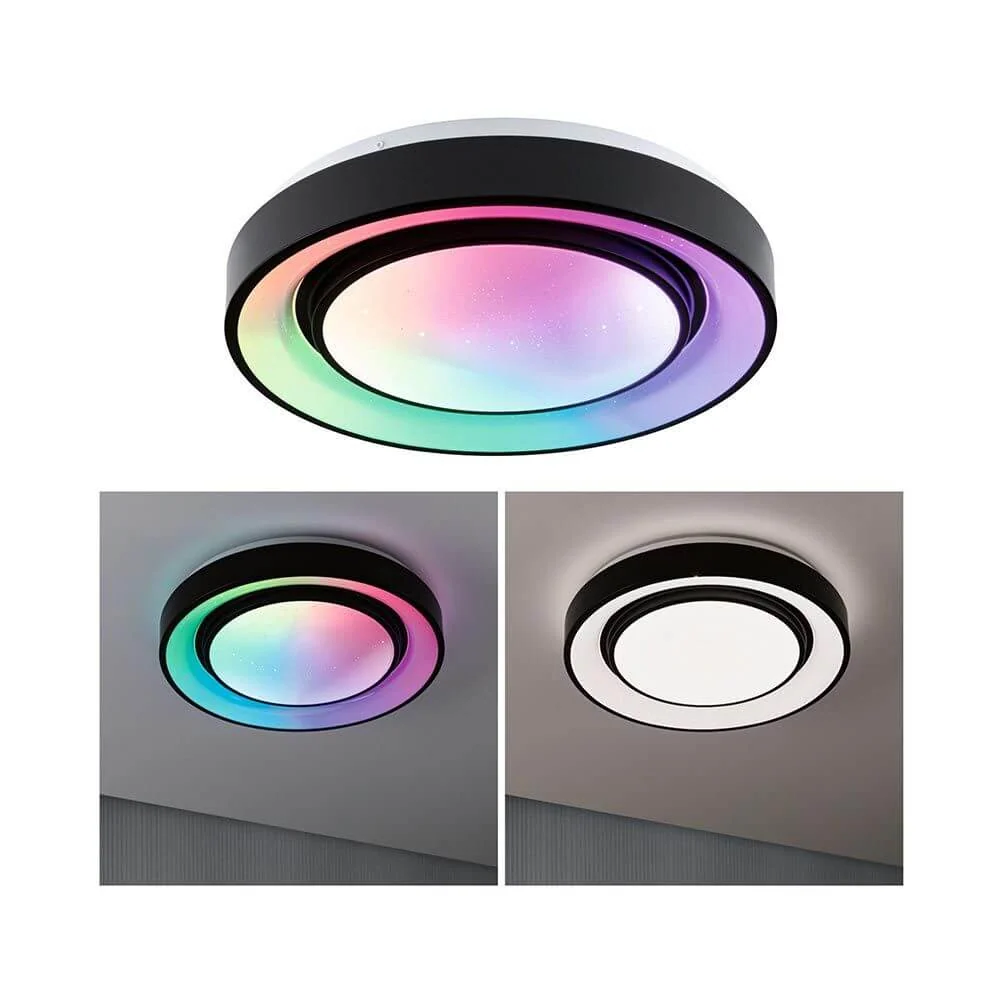 LED Loftlampe Rainbow Ø 37,5cm Sort
