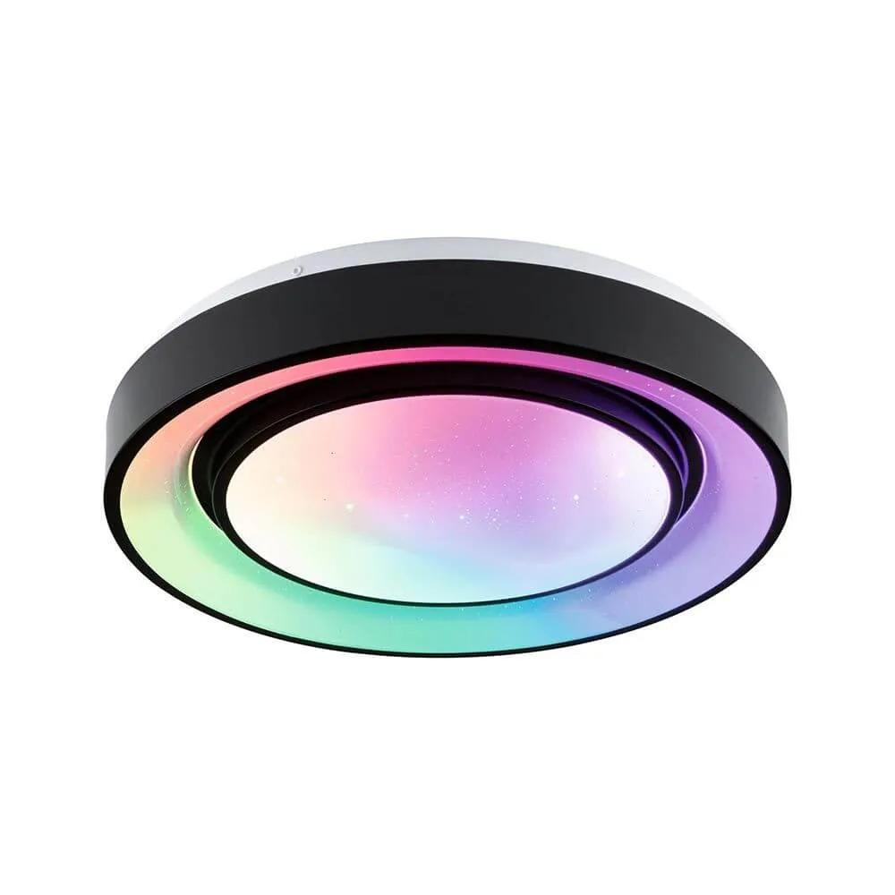 LED Loftlampe Rainbow Ø 37,5cm Sort