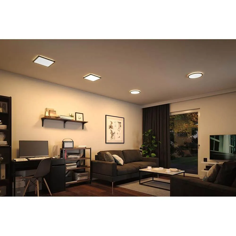 LED panel atria skinner rundt om sort