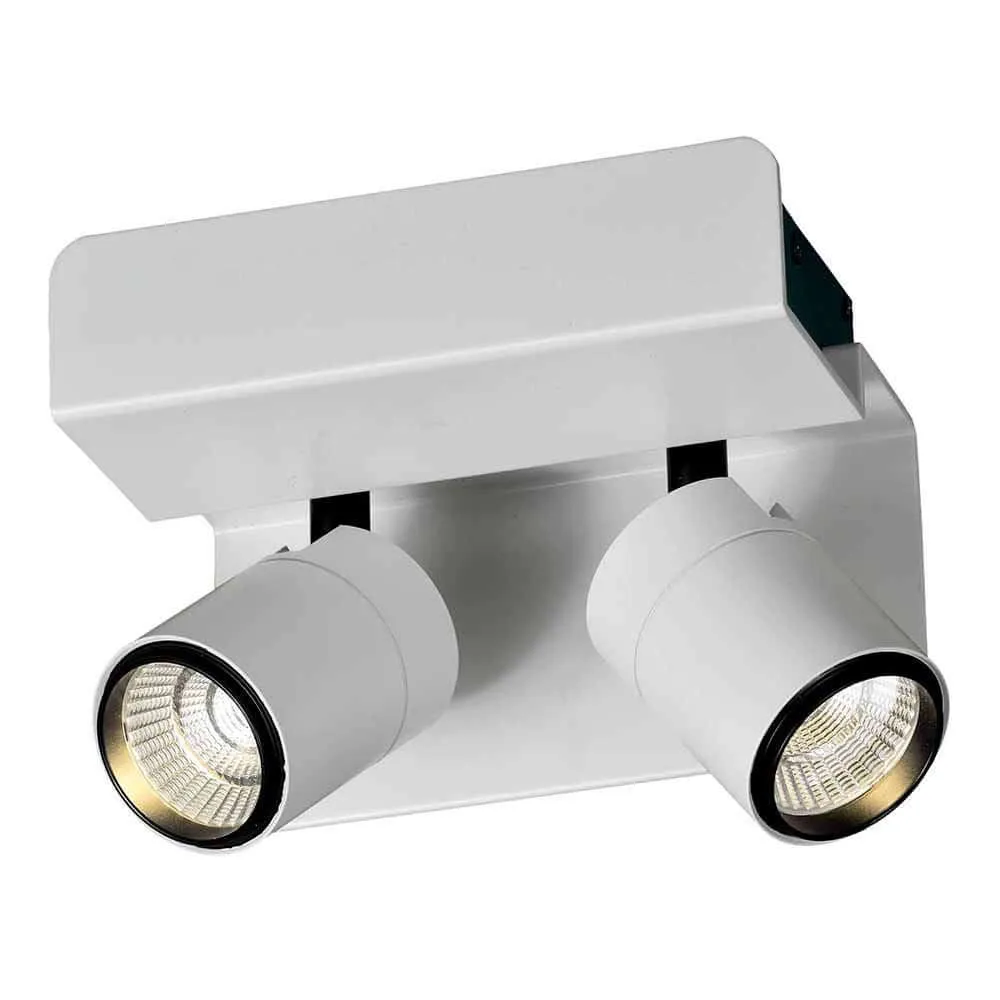 LED-loftlampe Boracay Hvid-Mat, Sort