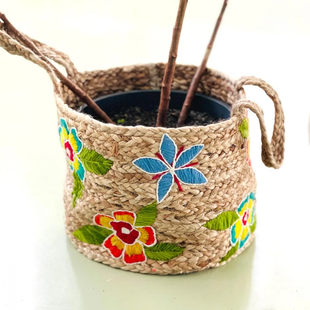 Jute kurv - 29 x 29 cm