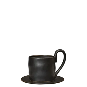 Flow Mug Saucer - Black
