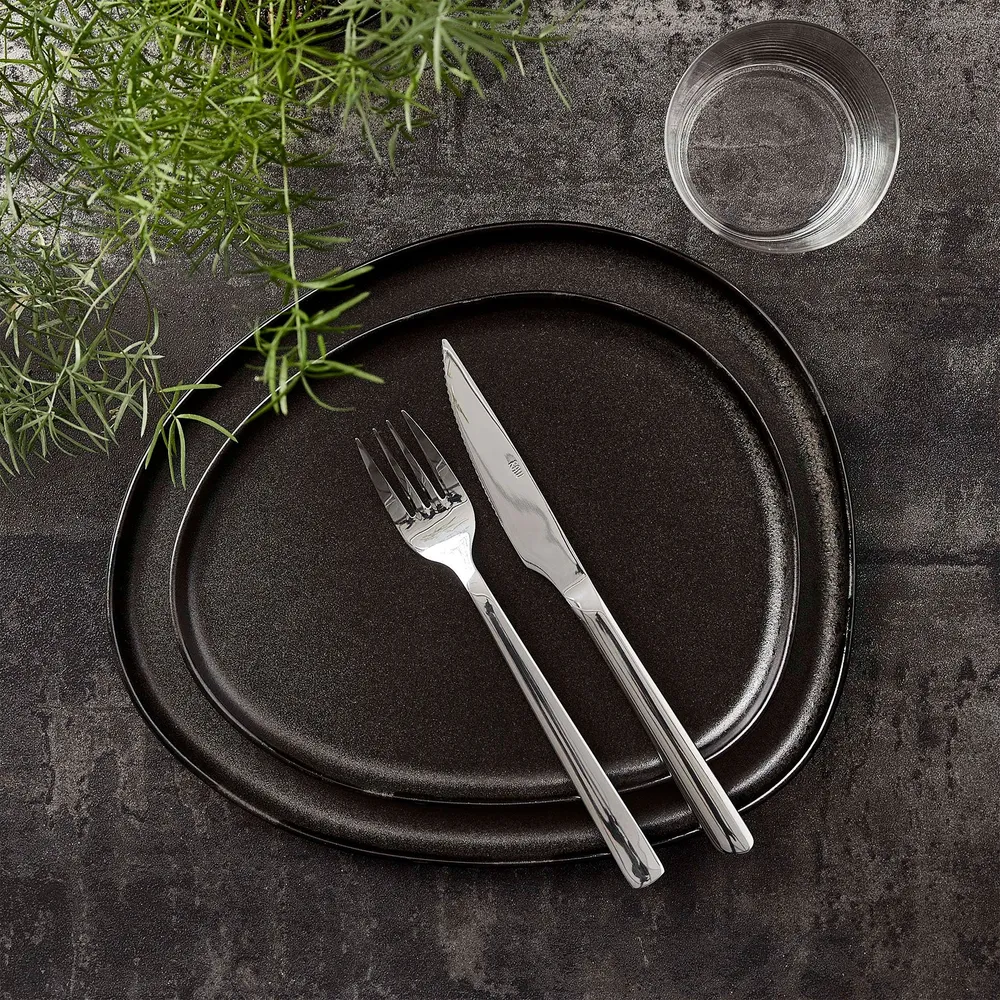 RAW Green middagstallerken titanium black