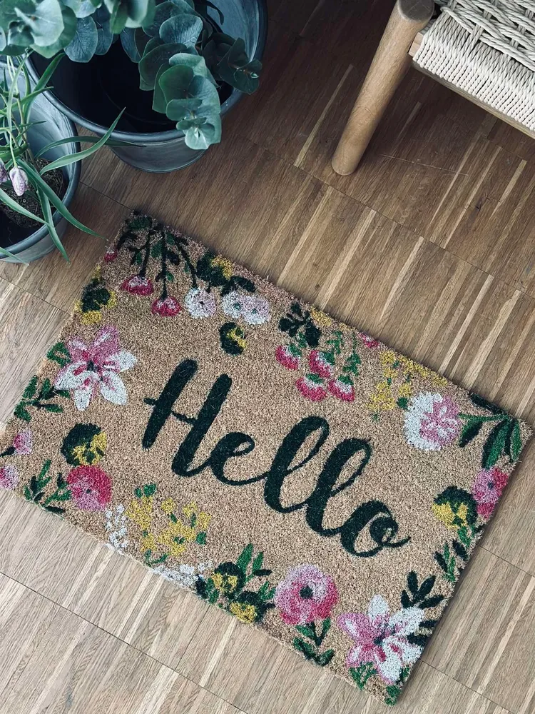 Dørmåtte Hello Flora