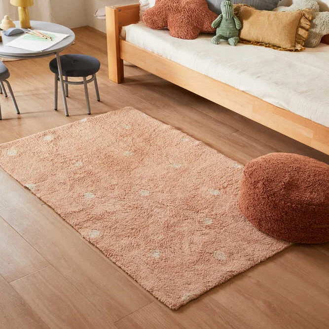 Lorena Canals Mini Dot Rose børnetæppe 100x150 cm