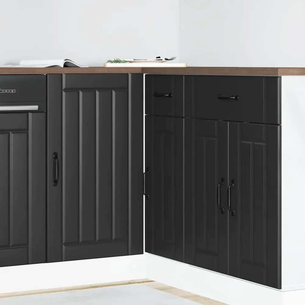 Underskab Til Køkken Lucca Formulated Træ Sort