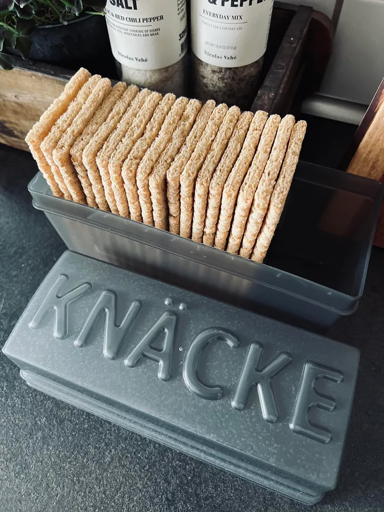 Box til knækbrød - Grå
