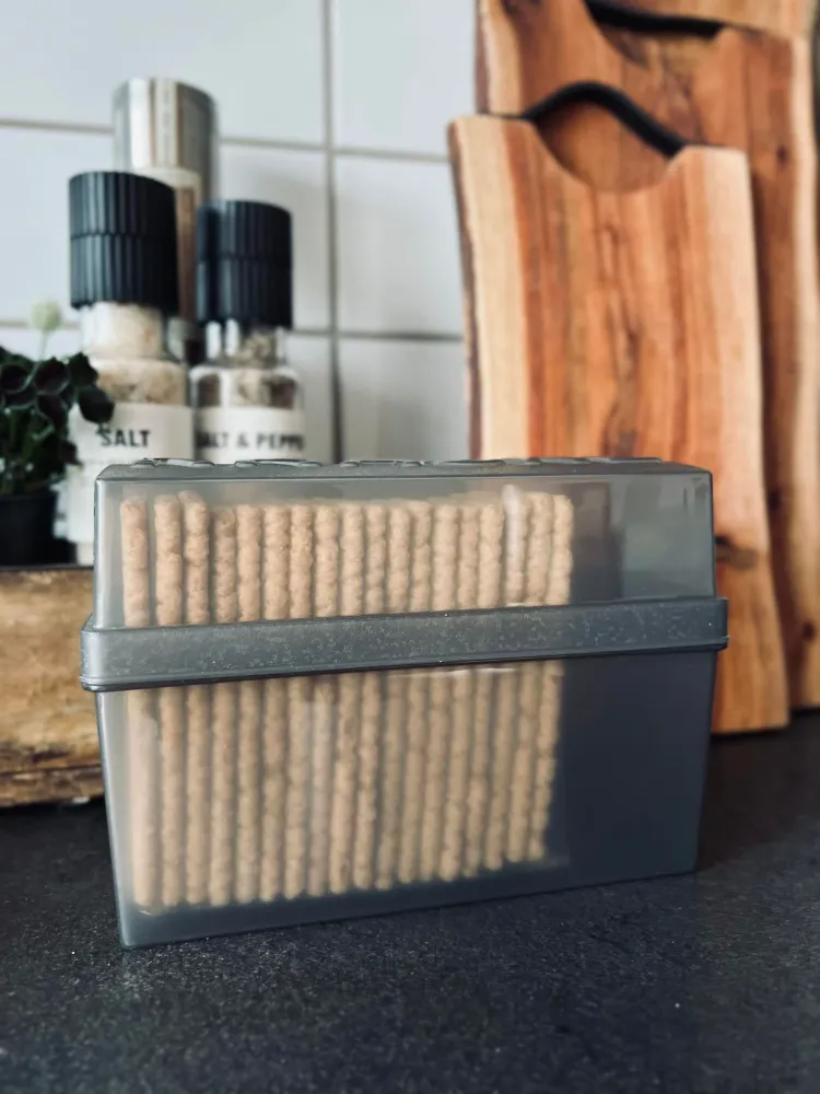 Box til knækbrød - Grå