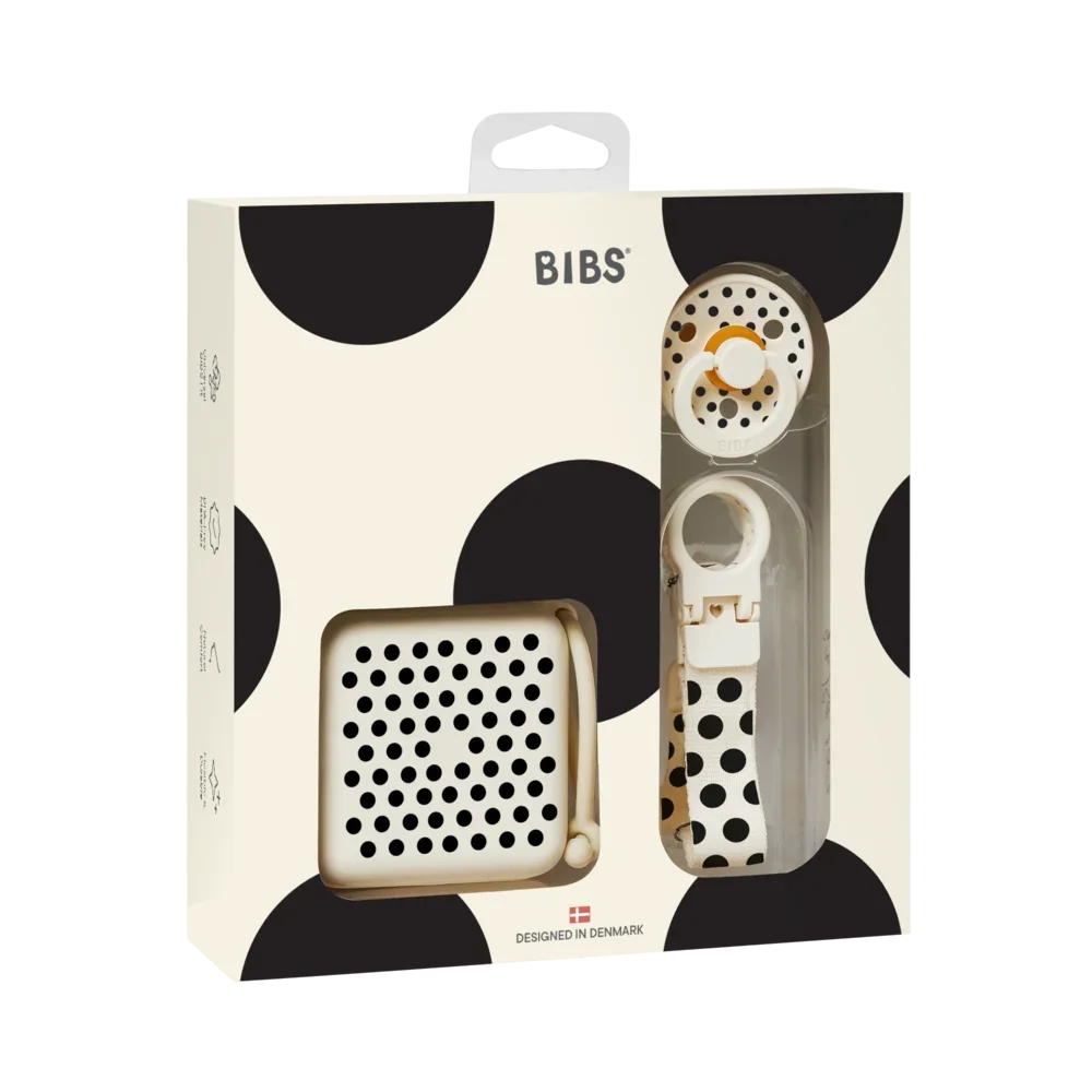 Soothe & Go Polka Gavesæt - Ivory/Black