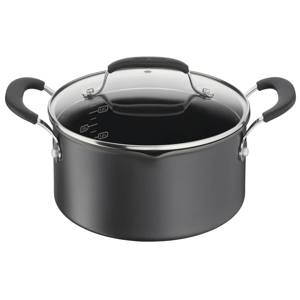 Tefal - Jamie Oliver Gryde 3L. Hard Anodized - Quick & Easy | Dishwasher Safe |