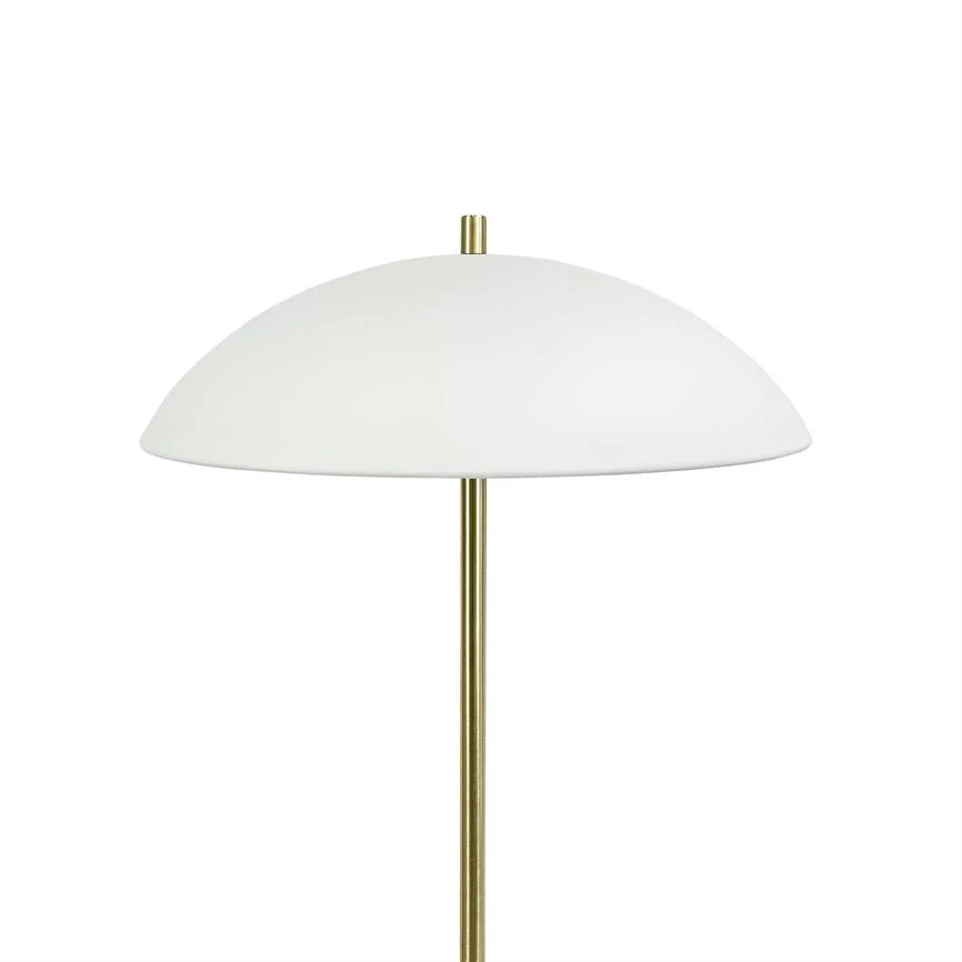 Globus Gulvlampe - Beige/Messing