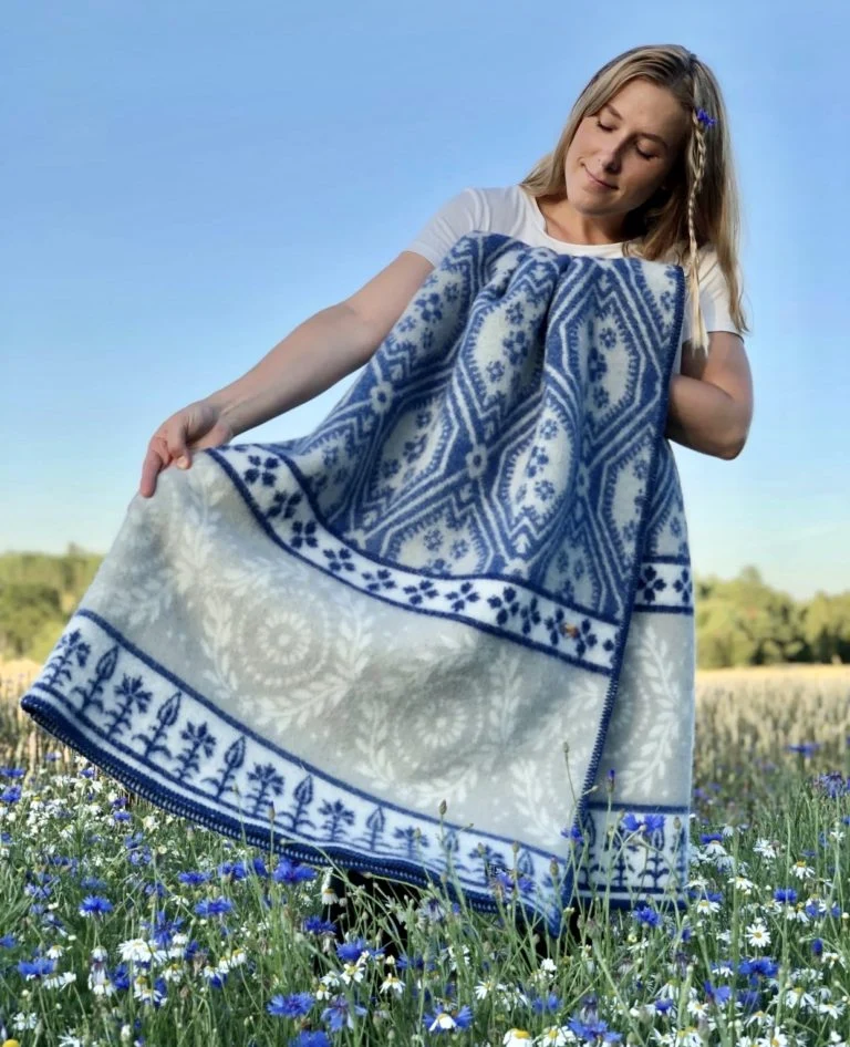 Blåklint uldfilt