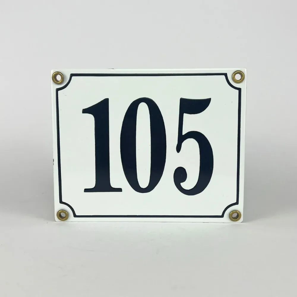 Emaljeskilt 105