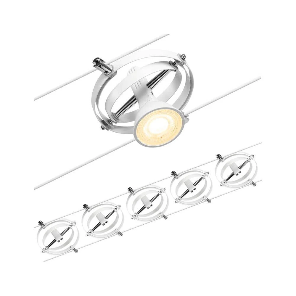 Corduo Rope System Cardanc Basic Set White-Matt, Chrome