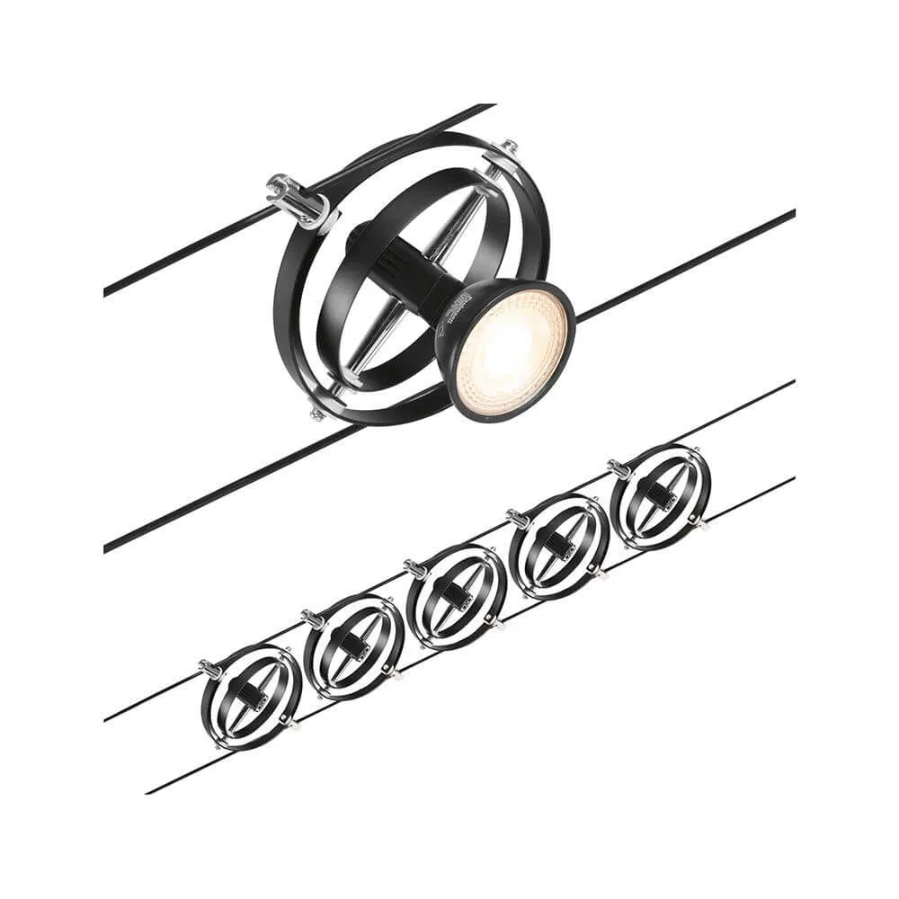 Corduo Rope System Cardann Basic Set Black-Matt, Chrome