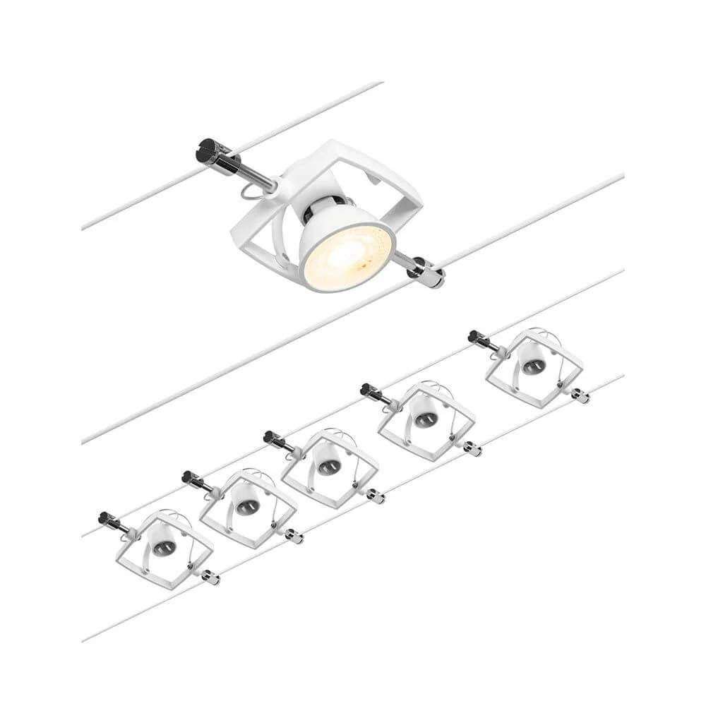 Corduo Rope System Mac II Basic Set White-Matt, Chrome
