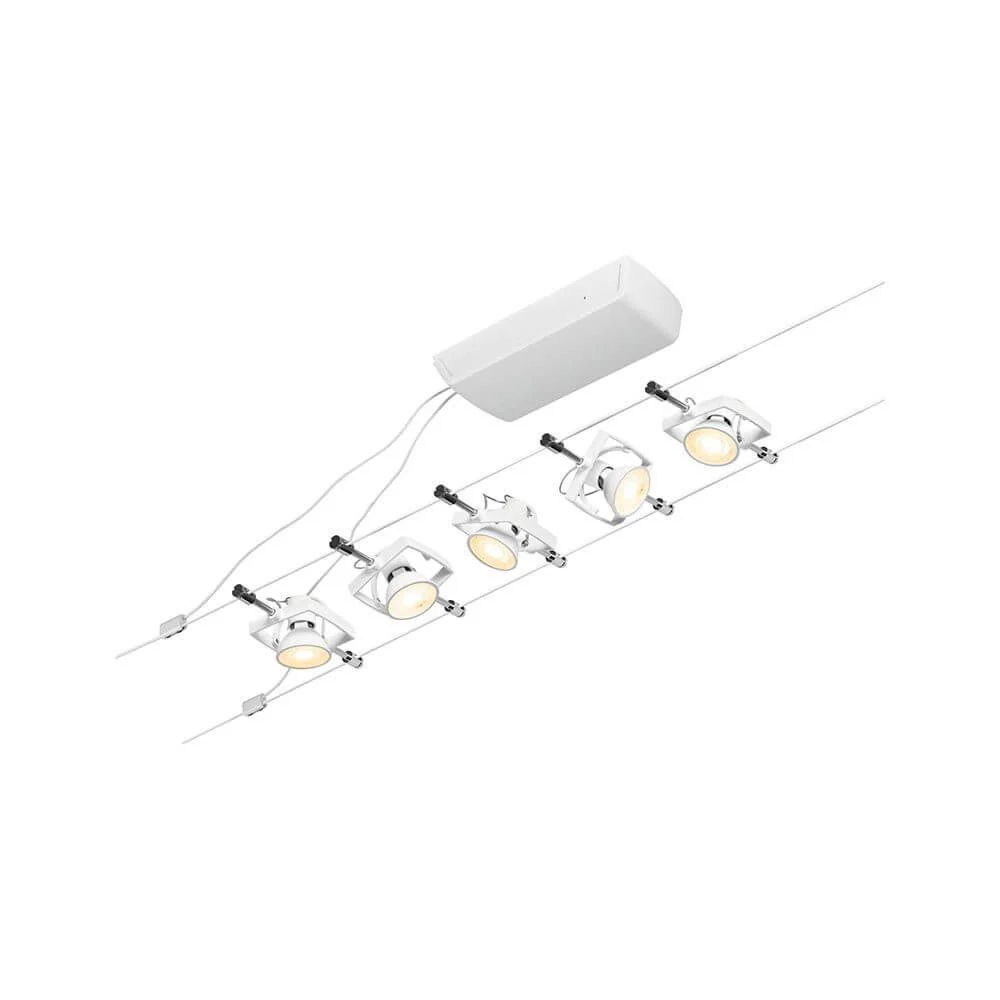Corduo Rope System Mac II Basic Set White-Matt, Chrome