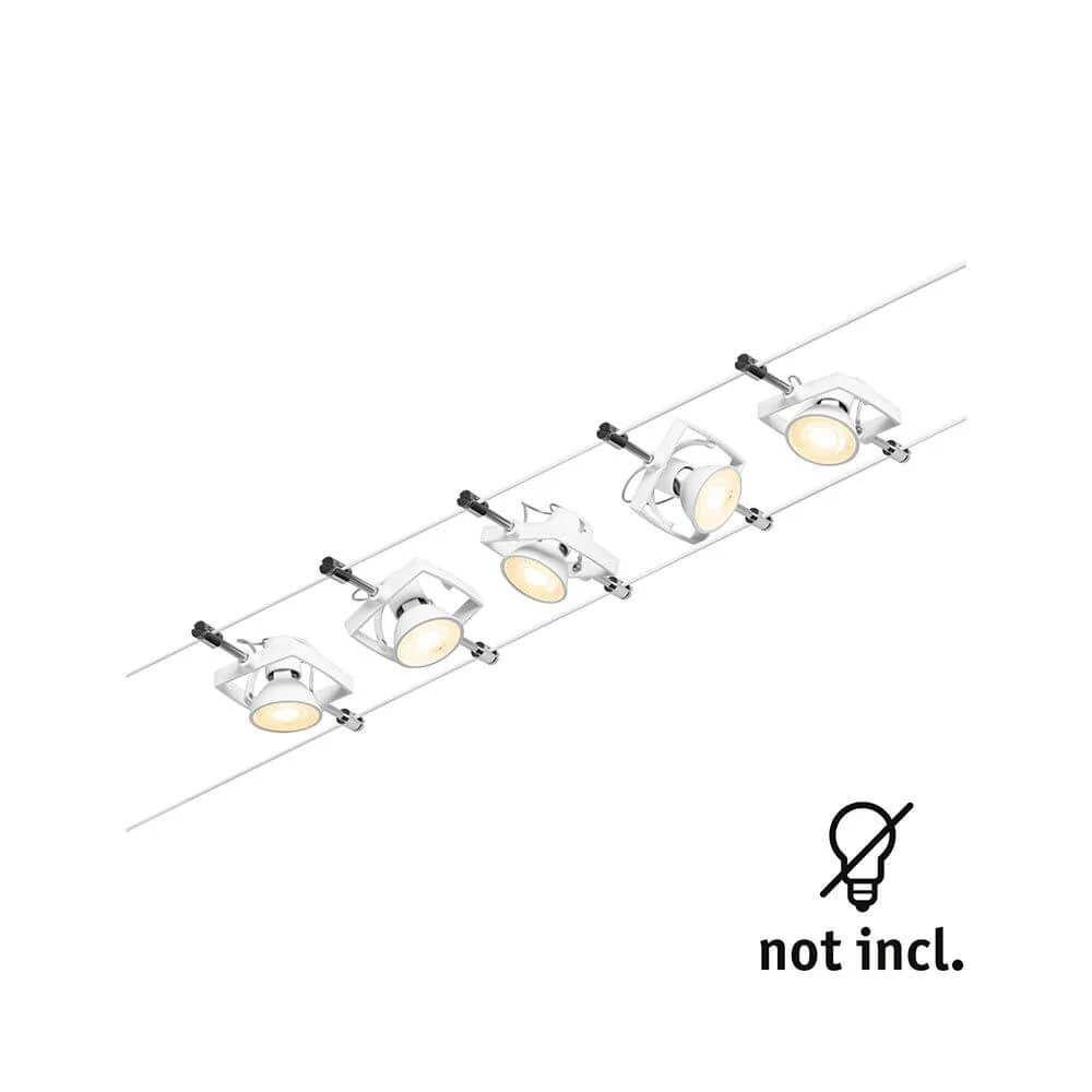 Corduo Rope System Mac II Basic Set White-Matt, Chrome