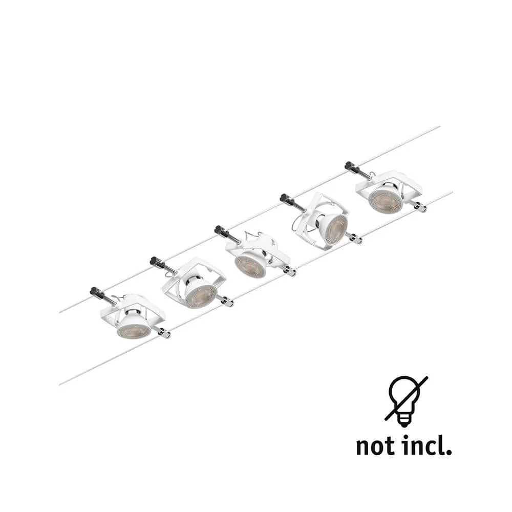 Corduo Rope System Mac II Basic Set White-Matt, Chrome