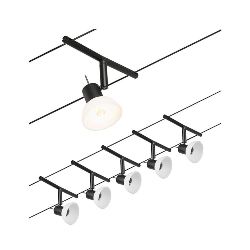 Corduo Rope System Sheela 5-spot Basic Set Black, Chrome