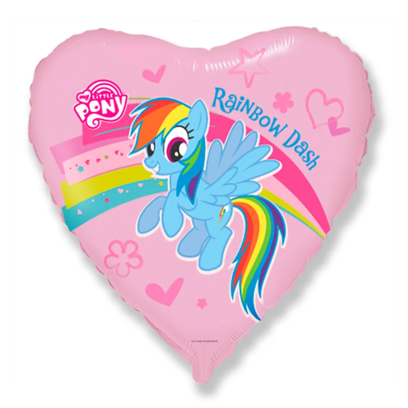 Confetti-Filled Balloons Folieballon My little pony Prismatisk Dash - Send med Helium