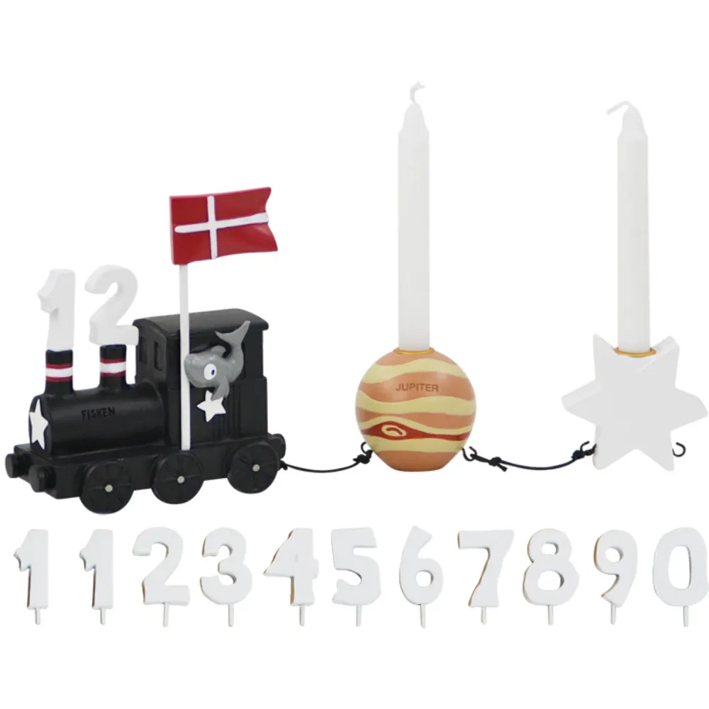 Kids Friis Fisken Fødselsdagstog M. Planet Og Stjerne - 18 Inch