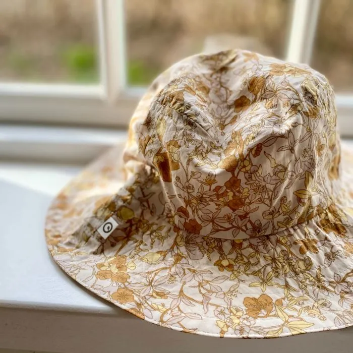 Colorful Cone Müsli Økologisk Babyhat i poplin - Fiona - Buttercream