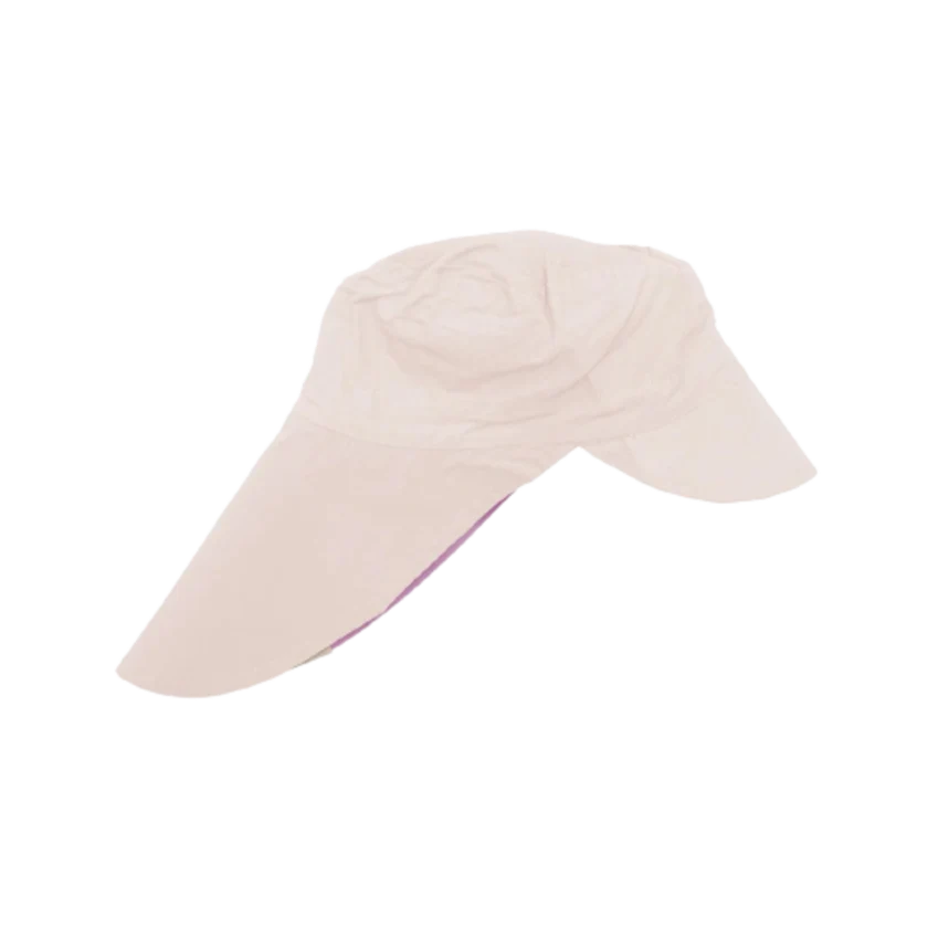 Copenhagen Colors - Økologisk Vendbar Sommer Hat med lang skygge - Soft Rose Lilac