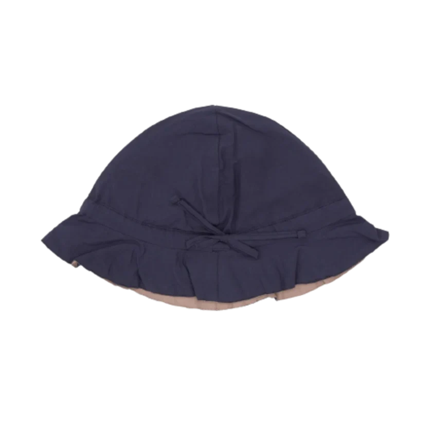 Copenhagen Colors - Økologisk Vendbar Sommer Hat - Navy Poler