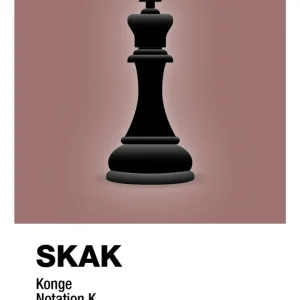 plakat: spillebrikken konge i ebony - plum 60