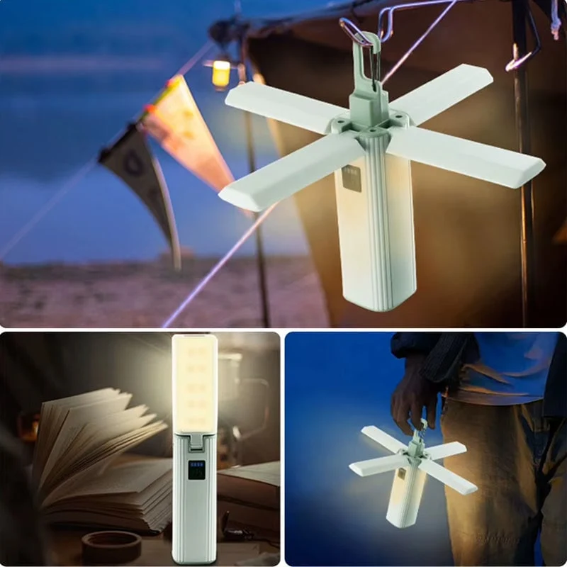 Fire-blads sammenfoldelig campinglampe