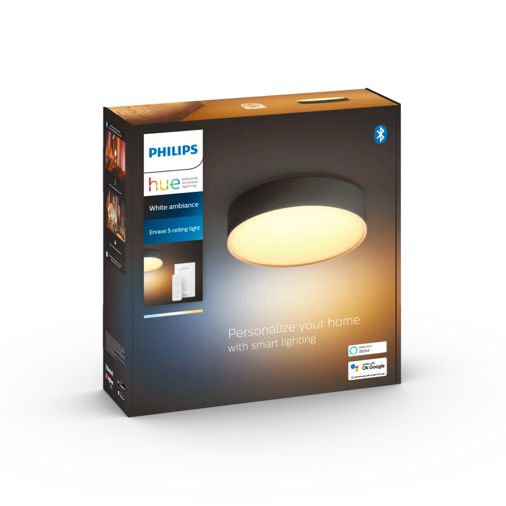 Philips Hue Enrave Small loftlampe - sort