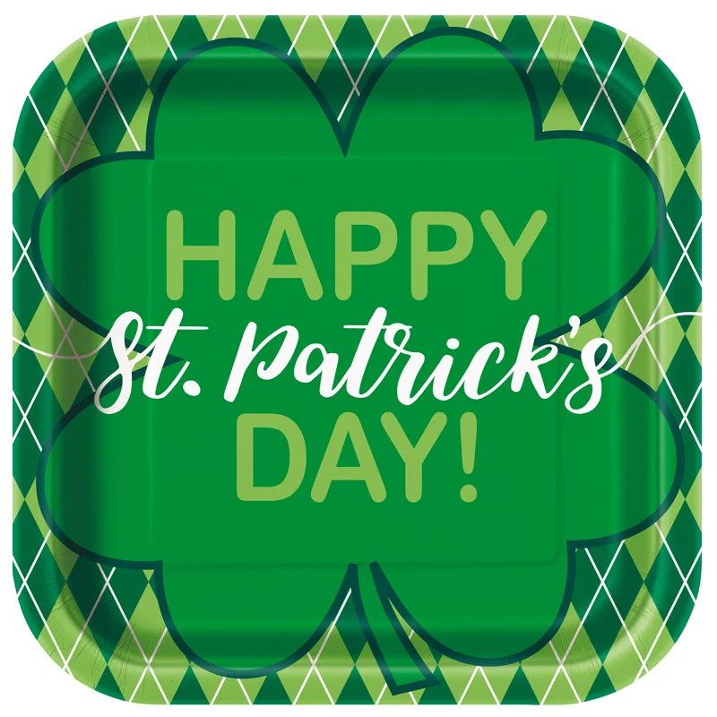 St. Patrick Tallerkener 8 stk.