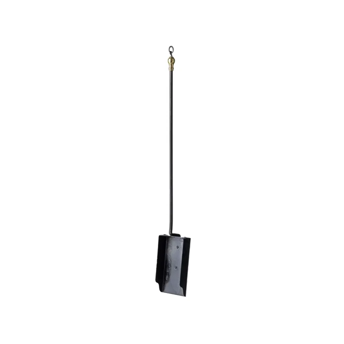 Askspade med messingknop