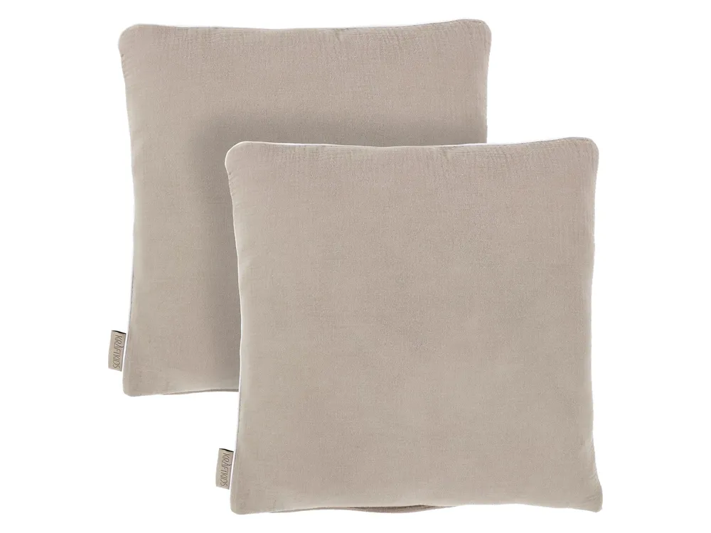 Pudebetræk muslin beige