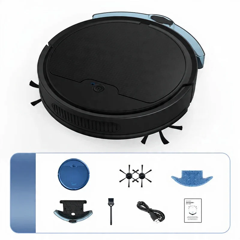 Robot Smart Connected Robot Vacuum Cleaner Black