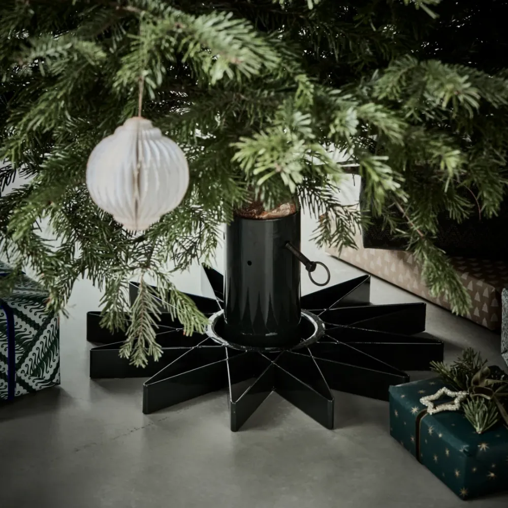 Juletræsfod Star mørkegrøn