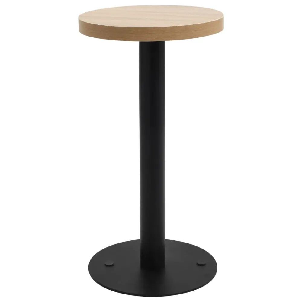 bistrobord 40 cm MDF lysebrun