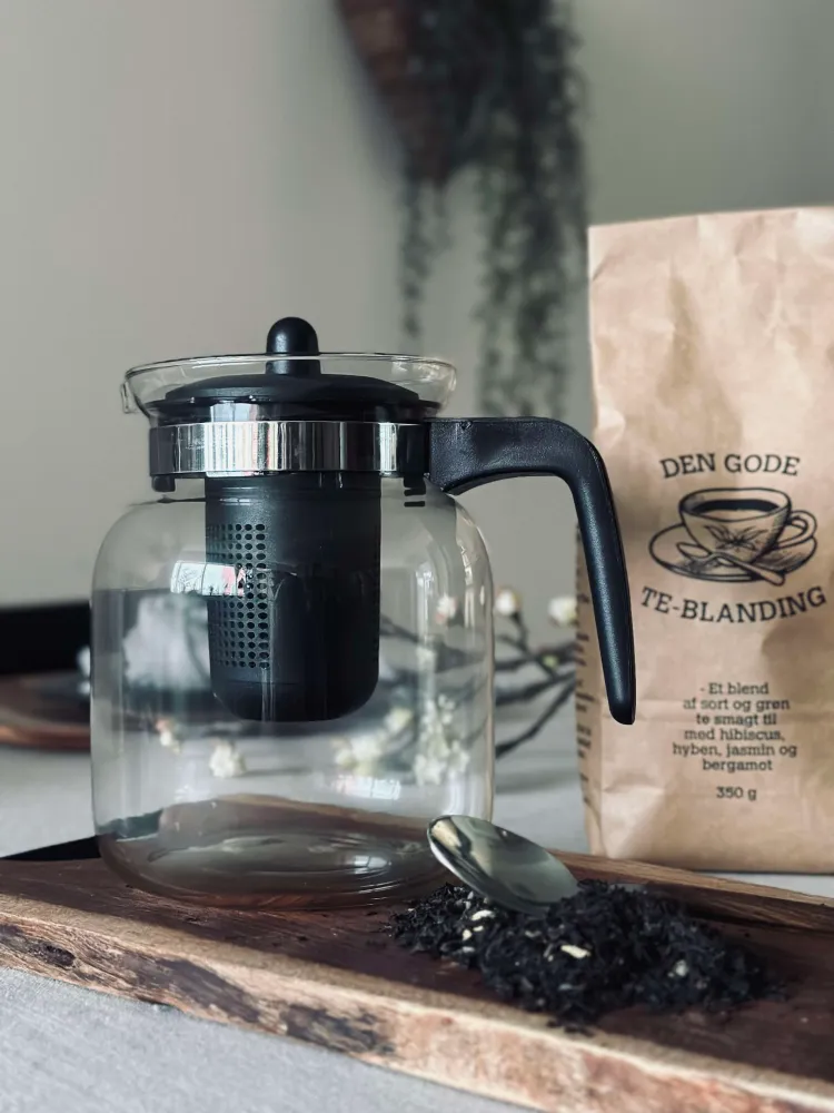 Tekande i glas - 1500 ml.