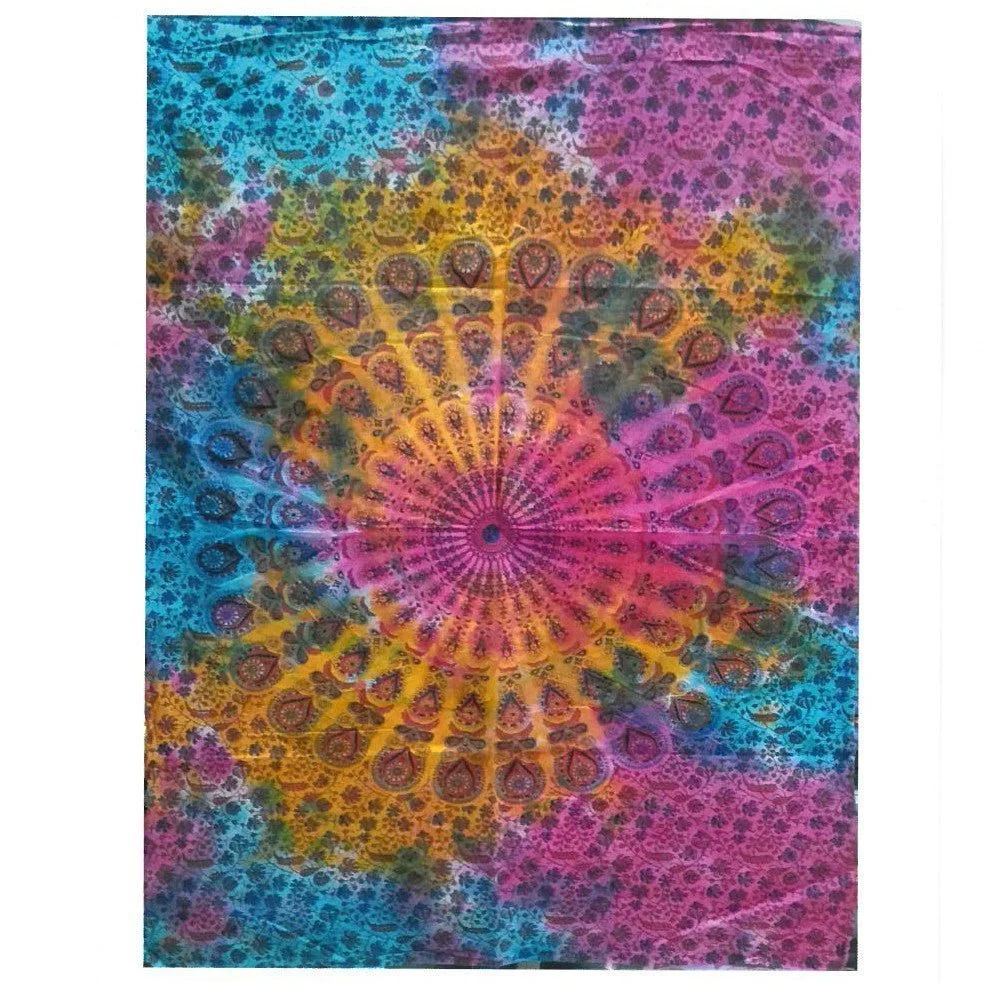 Mandala Vægkunst Rund Bomuld